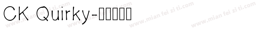 CK Quirky字体转换